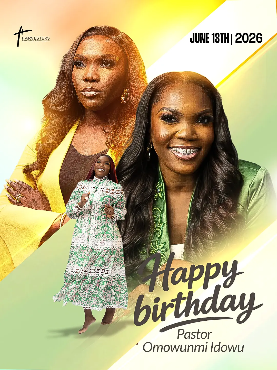Pastor Omowunmi Idowu birthday artwork option B