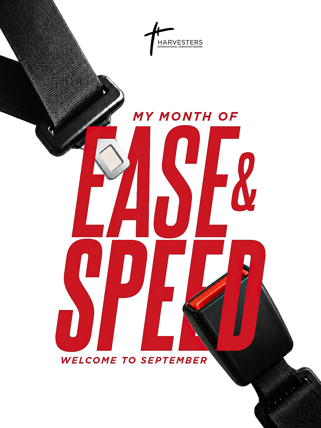 September Ease and Speed artwork option 3 with a seat belt